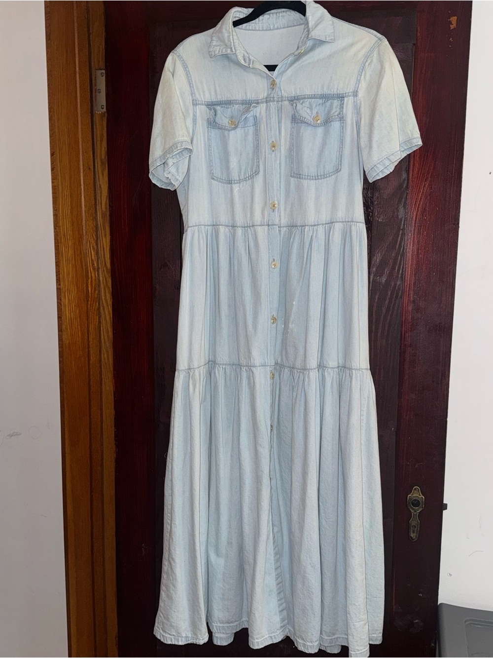 Cotton Tiered Maxi Dress